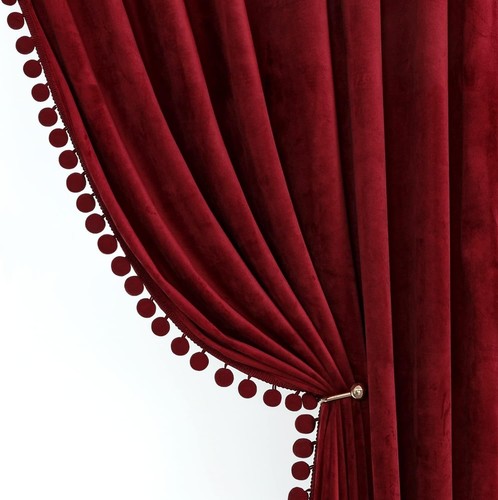 Burgundy velvet curtains for - velvet,